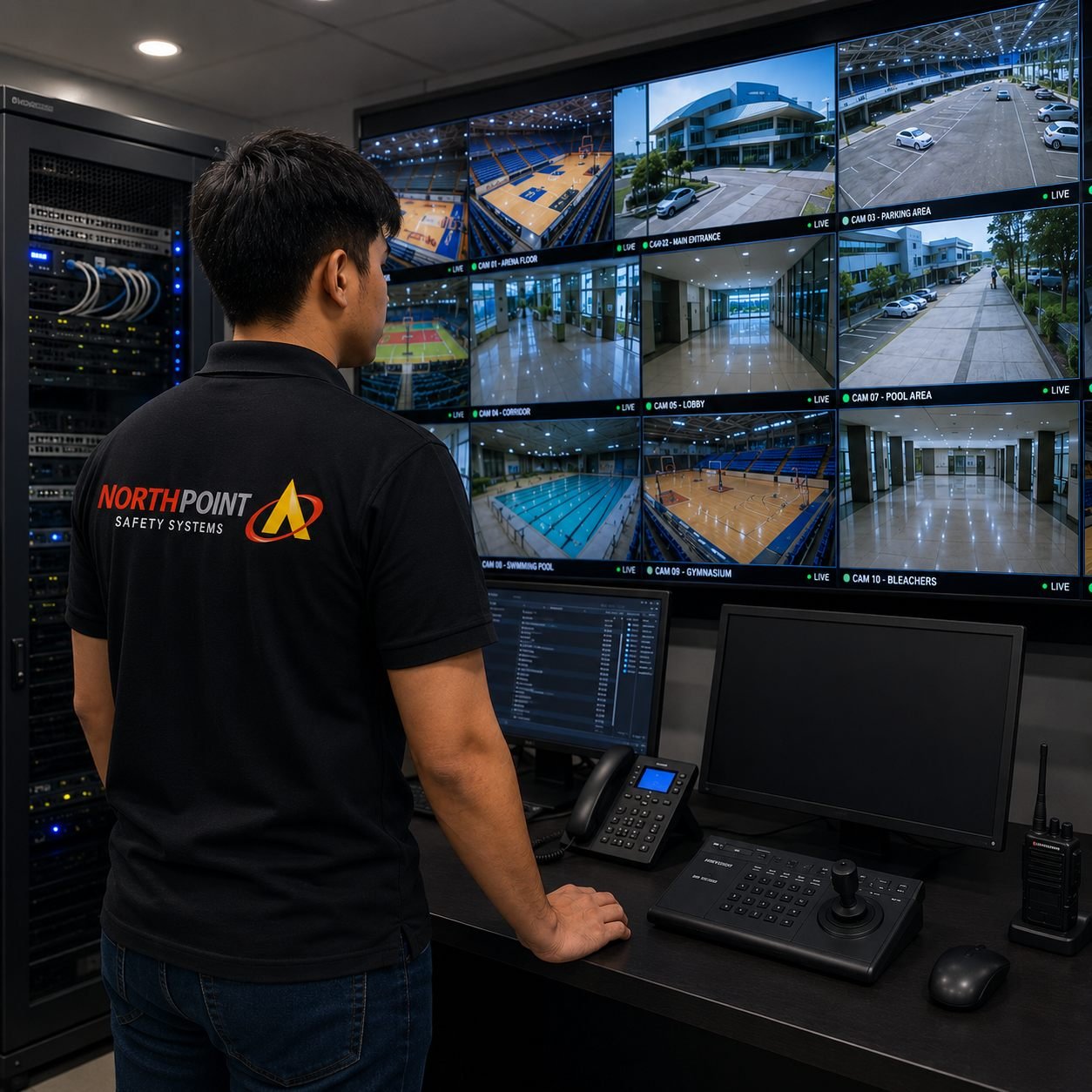 Professional CCTV security camera installation in Pampanga