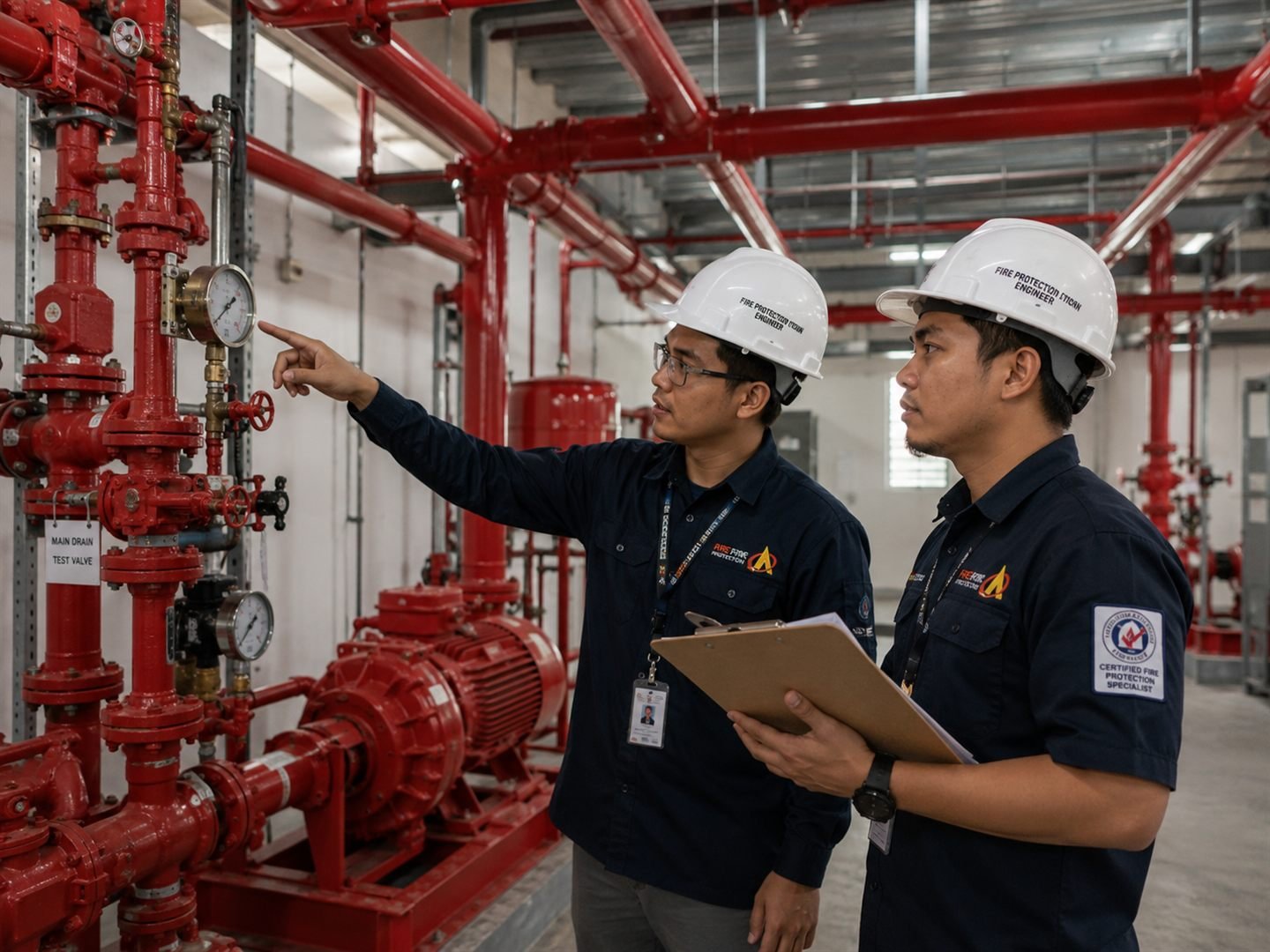Fire sprinkler and fire protection system installation in Pampanga