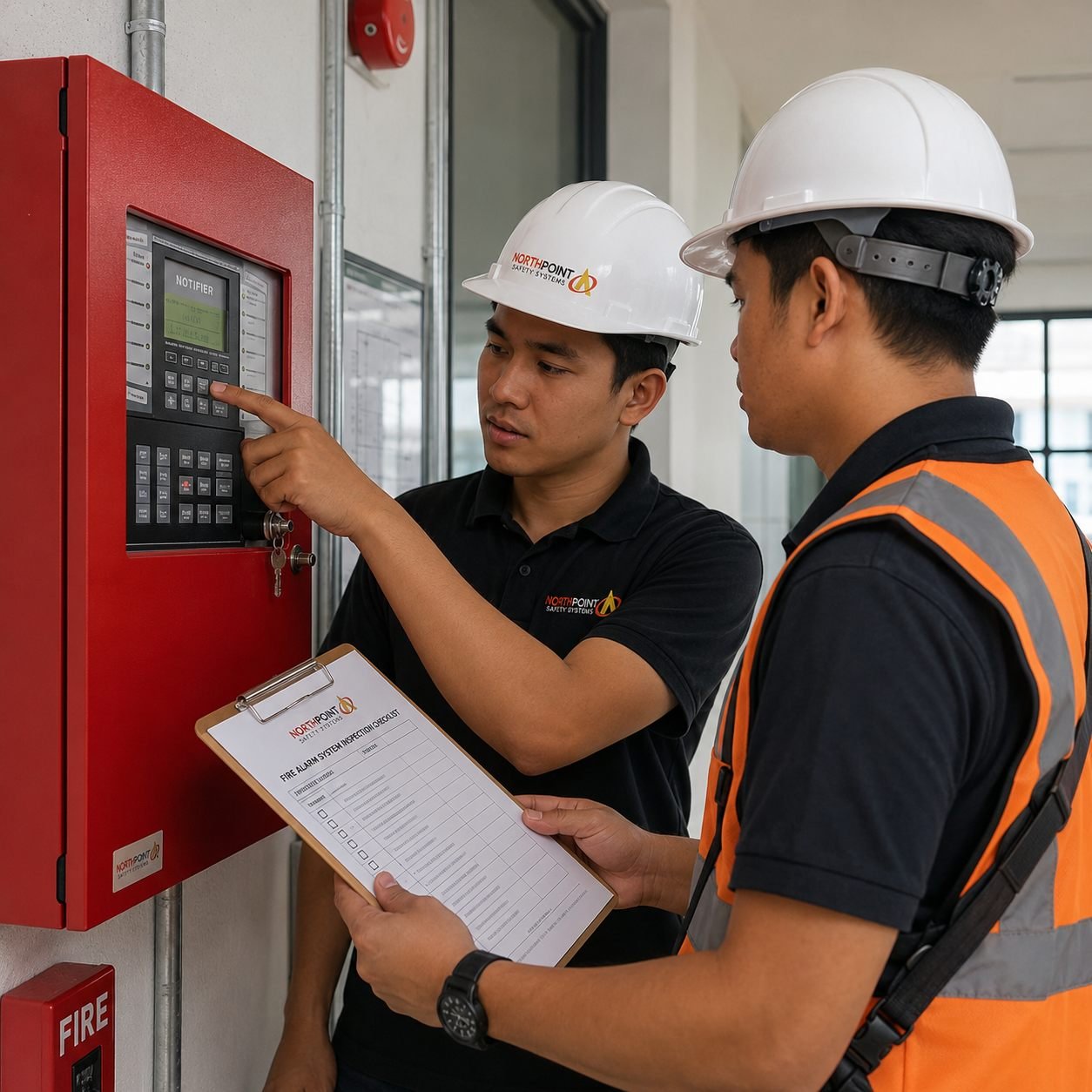 Fire safety systems installation by North Point Safety Systems in Pampanga