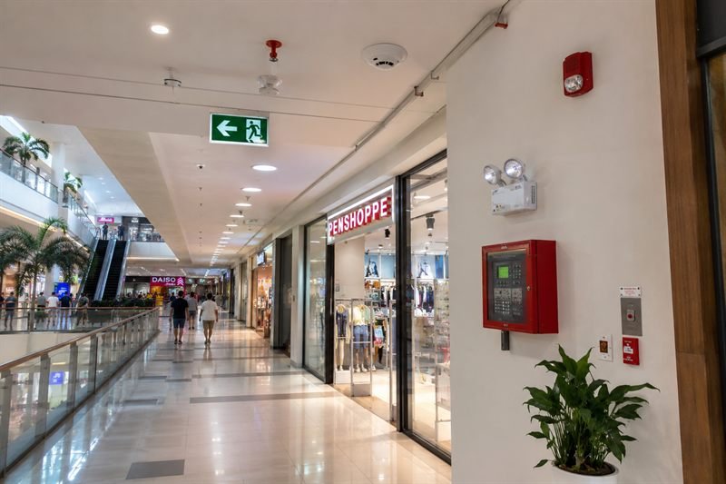 Shopping mall fire alarm system upgrade project in Angeles City, Pampanga