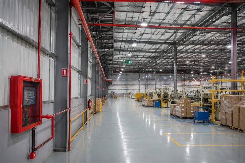 Manufacturing plant fire detection and sprinkler system project in Mexico, Pampanga