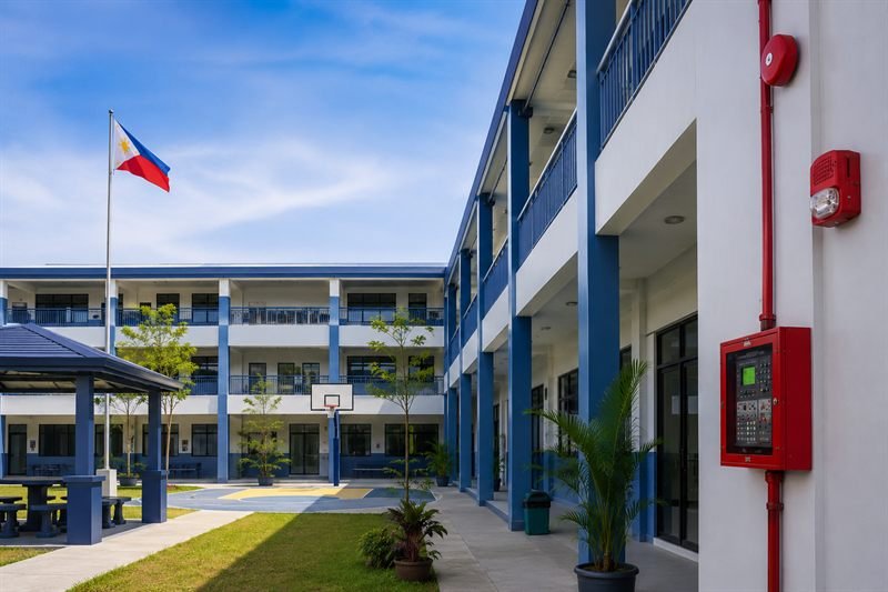 Private school campus fire protection system project in Bacolor, Pampanga